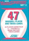 1990 Score Young Superstars Series 2 Baseball Factory Set