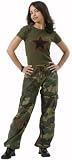 Woodland Camouflage Womens Vintage Paratrooper Fatigues