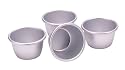 Kitchen Craft Anodised Mini Pudding Moulds 7.5cm- set of four