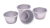 Kitchen Craft Anodised Mini Pudding Moulds 7.5cm- set of four