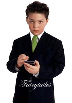 Gino Giovanni Formal Boy Black Suit with Green Tie From Baby to Teen
