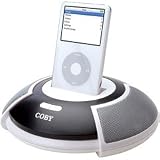 COBY CS-MP93 MP3 Portable High Output Stereo Speaker System I-POD Ready