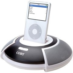 COBY CS-MP93 MP3 Portable High Output Stereo Speaker System I-POD Ready
