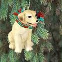 Labrador Retriever Yellow Christmas Ornament