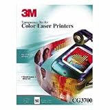Color Laser Printer Transparency Film, Clear, Letter, 50/Box
