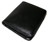 Deluxe Black leatherGarmin Nuvi sat nav gps Carry Case for 200 205 205t 250 250t 255 255t 260 265t 275 275t 300 300t 310 310t 360 370 Series - non-widescreen