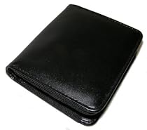 Deluxe Black leatherGarmin Nuvi sat nav gps Carry Case for 200 205 205t 250 250t 255 255t 260 265t 275 275t 300 300t 310 310t 360 370 Series - non-widescreen