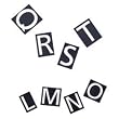 Magnetic Letter Board Letters, Numbers and Symbols, 1" High, 128 Pieces/Set QRTM1