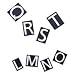 Quartet Magnetic Letters/Numbers/Symbols Set, Helvetica, 1in., Set Of 128