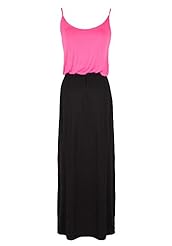 Empire   Waistline Two-Toned Rayon/Spandex Summer Maxi Dress 