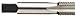 Union Butterfield 1700(M) High-Speed Steel Hand Tap, Uncoated (Bright) Finish, Round Shank with Square End, Bottoming Chamfer, M5-0.80 Thread Size