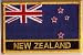 Country Flag Embroidered Patch T9 - New Zealand