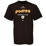 Majestic San Diego Padres Black Cooperstown Momentum T-shirt