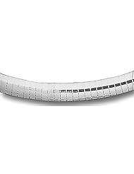 Sterling Silver 20 Inch 6mm Domed Omega Necklace