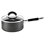 Hamilton Beach 92108 Nonstick Contempo 2 Quart Covered Sauce Pan, Black