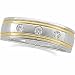 14K Two Tone Gold Diamond Duo Ring (0.17 ctw, G-H, SI1)