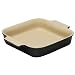 Le Creuset Stoneware Square Dish, Satin Black (Matt Black Finish), 23 cm