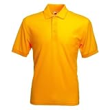 Polo-Shirt - Fruit of the Loom 'Piqu� Polo 65/35', Gr��e:S; Farbe:sunflowervon "Fruit of the Loom"