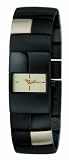 DKNY NY 4417 Ladies Black And Gold Brick Watch