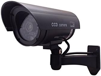 Outdoor Waterproof Fake / Dummy Security Camera with Blinking Light (Black)