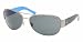 Polo Ralph Lauren Men's 0PH3049 Aviator Sunglasses,Black and blue Frame/Grey Lens,One Size