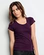 Ladies' Margot Sheer Rib Short Sleeve Longer Length Scoop Neck T-Shirt Ladies' Margot Sheer Rib Short Sleeve Longer Length Scoop Neck T-Shirt