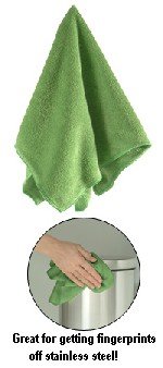 Casabella Microfiber Stainless Steel Cleaning (Pack of 12)