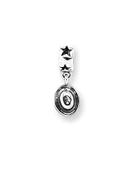 Cowboy Hat Charm in Silver for 3mm Charm Bracelets