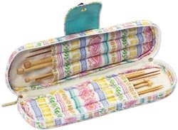 Debbie Macomber Floral Stripe Large Needle Case