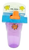 (Mr Men) Mr Tickle Non-Spill Toddler Beaker & Lid (Purple)