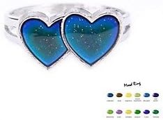 Momoo Double Heart Mood Ring