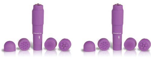 Pin-Up Girl Rockabilly Sex Toy Purple Satin Touch Pocket Thruster TWO PACK