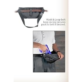 Click here to buy Uncle Mike's Off-Duty and Concealment Nylon Fanny Pack Gunrunner Holster (Medium, Black).