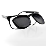 Black Flip Up Wayfarer Style Glasses
