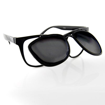 Black Flip Up Wayfarer Style Glasses product image