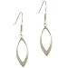 Jewelry : Sterling Silver Hollow Polished Oval Dangle Earrings