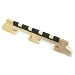 Tyler Mountain German Made 4 String Banjo Bridge with Bone Inserts - Maple and Ebony - 5/8