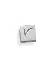 MMA Silver - Oxidized r Cube Bead