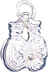 Sterling Silver Boxing Gloves Charm