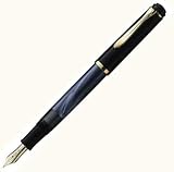 ペリカン【Pelikan】　トラディショナル　２００　万年筆　B（太字）　M200　マーブルブルー