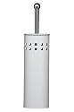 Premier Housewares Square Design Toilet Brush and Holder, 38 x 10 x 10 cm, White