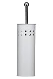 Premier Housewares Square Design Toilet Brush and Holder, 38 x 10 x 10 cm, White