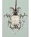 Murray Feiss F1879/1BRB Maison de Ville One-Light Mini DuoMount Chandelier, British Bronze with Prismatic Glass Crystals