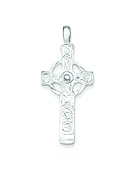 Sterling Silver Celtic Cross Charm Religious Jewelry