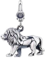 Sterling Silver Lion Charm 14X16 mm Lion Charm