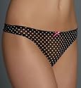 Betsey Johnson Intimates Stretch Mesh Low Rise Thong (722045D)
