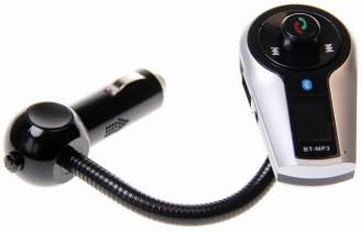 WOPUTUO Bluetooth FM Transmitter Handsfree Phone Answer with FM Music Control,Hands-free Phone Answering, Steering Wheel Remote Control