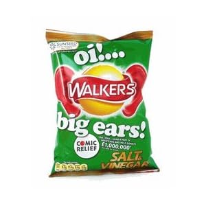 Walkers Salt and Vinegar Crisps - 1.2 oz - 6 Pack