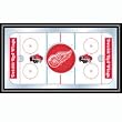 NHL Detroit Redwings Framed Hockey Rink Mirror