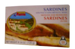Sardines Skinless and Boneless in Oil (Fantis) 125g by parthenonfoods.com